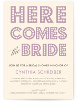 float + here comes Bridal Shower Invitations