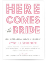 float + here comes Bridal Shower Invitations