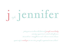 float + is for Bridal Shower Invitations, by Float Paperie