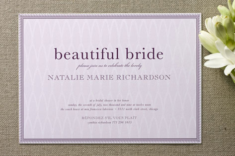 float + framed Bridal Shower Invitations