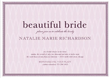 float + framed Bridal Shower Invitations