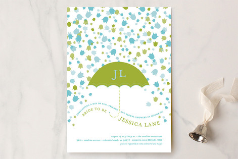 Floral Showers Bridal Shower Invitations