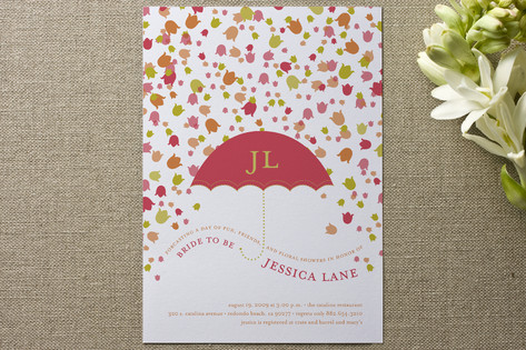 Floral Showers Bridal Shower Invitations
