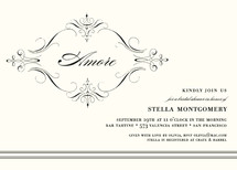 French Vintage Bridal Shower Invitations