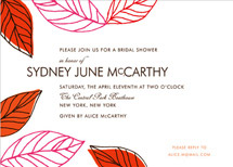 Leaves of Green Bridal Shower Invitations