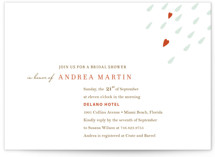 Love is in the Air Bridal Shower Invitations