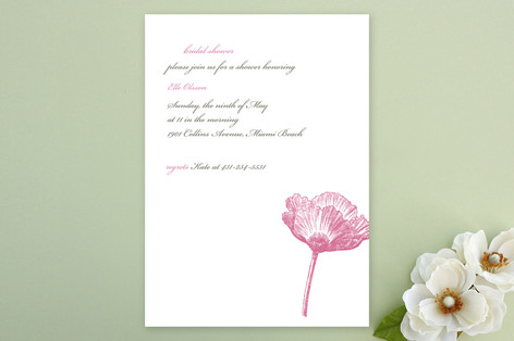 Modern Devotion Bridal Shower Invitations