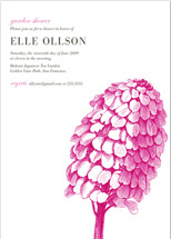 Modern Day Garden Party Bridal Shower Invitations