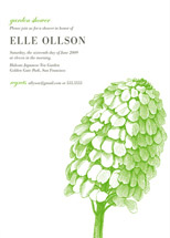 Modern Day Garden Party Bridal Shower Invitations