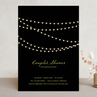Midnight Vineyard Bridal Shower Invitations