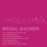 Night Lights Bridal Shower Invitations