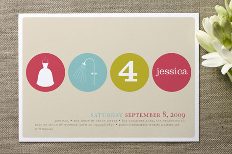 Polka Dot Bridal Shower Invitations
