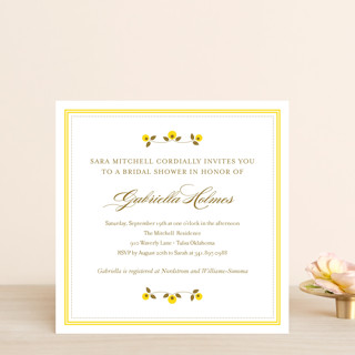 Petite Fleur Bridal Shower Invitations
