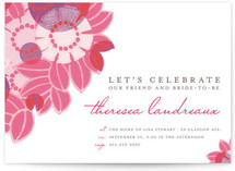 Flower Collage Bridal Shower Invitations