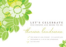 Flower Collage Bridal Shower Invitations