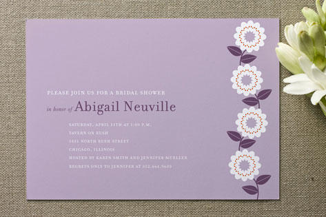 Spring Soiree Bridal Shower Invitations