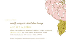 Simple Sophisticate Bridal Shower Invitations