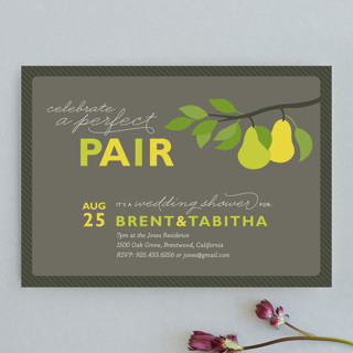 Perfect Pair Bridal Shower Invitations