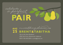 Perfect Pair Bridal Shower Invitations