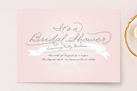 Perfect Penmanship Bridal Shower Invitations