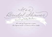 Perfect Penmanship Bridal Shower Invitations