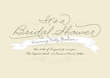Perfect Penmanship Bridal Shower Invitations