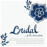 Blue Elegance Bridal Shower Invitations