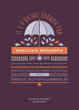 Under My Umbrella Bridal Shower Invitations