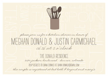 Kitchen Type Bridal Shower Invitations