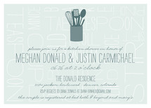 Kitchen Type Bridal Shower Invitations