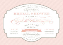 Lovely Label Bridal Shower Invitations