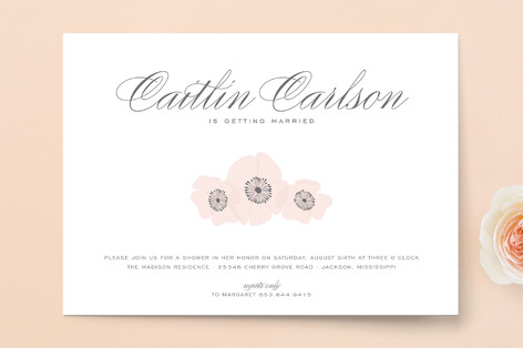 Ethereal Bloom Bridal Shower Invitations