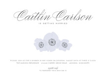 Ethereal Bloom Bridal Shower Invitations