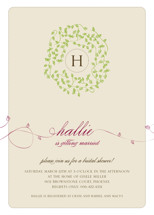 A Bride Wreath Bridal Shower Invitations