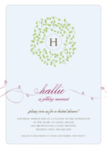 A Bride Wreath Bridal Shower Invitations