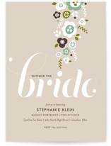 Shower of Flowers Bridal Shower Invitations