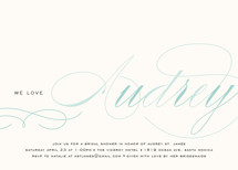 Blushing Bride Bridal Shower Invitations