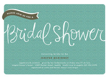 Pink Banner Bridal Shower Invitations