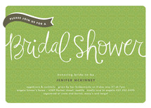 Pink Banner Bridal Shower Invitations