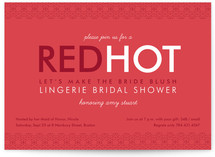 Red Hot Bridal Shower Invitations