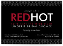 Red Hot Bridal Shower Invitations