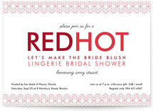 Red Hot Bridal Shower Invitations