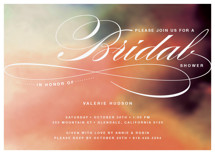 Soft Watercolor Bridal Shower Invitations