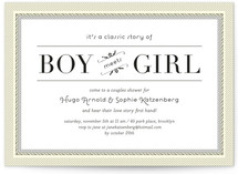 Classic Story Bridal Shower Invitations