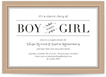 Classic Story Bridal Shower Invitations