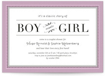 Classic Story Bridal Shower Invitations