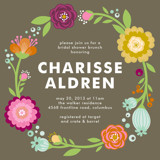 Garden Party Bridal Shower Invitations