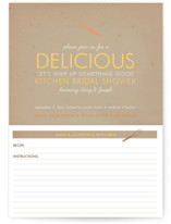 Couple's Recipe Bridal Shower Invitations