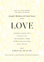 Central Park West Bridal Shower Invitations