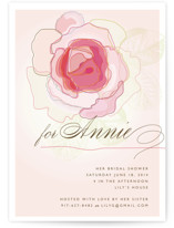 Rose Blush Bridal Shower Invitations